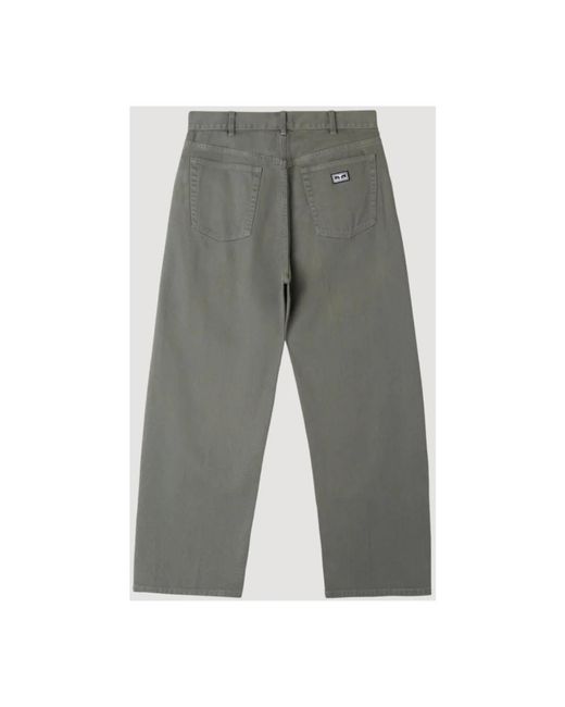 Obey Gray Loose-Fit Jeans for men
