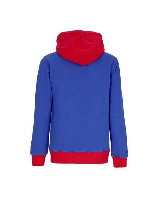 Mitchell & Ness Hoodies & Sweatvesten ,Blauw ,Katoen Nba Big Face Hoodie Hardwood Classics in het Blue voor heren