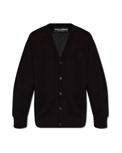 Dolce & Gabbana Geknöpfter cardigan in Black für Herren