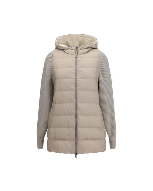 Down Jackets Brunello Cucinelli en coloris Gray