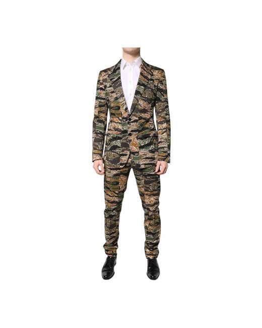 Dolce & Gabbana Multicolor Single Breasted Suits for men