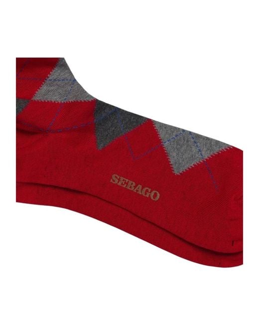 Socks Sebago de hombre de color Red