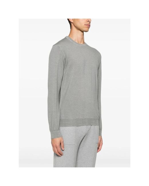Woolrich Gray Round-Neck Knitwear for men