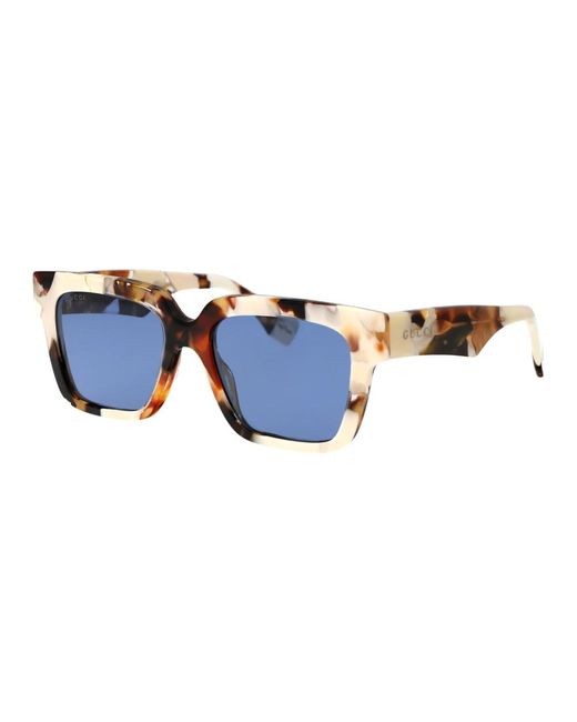 Gafas de sol elegantes reace lentes azules Gucci de color Blue