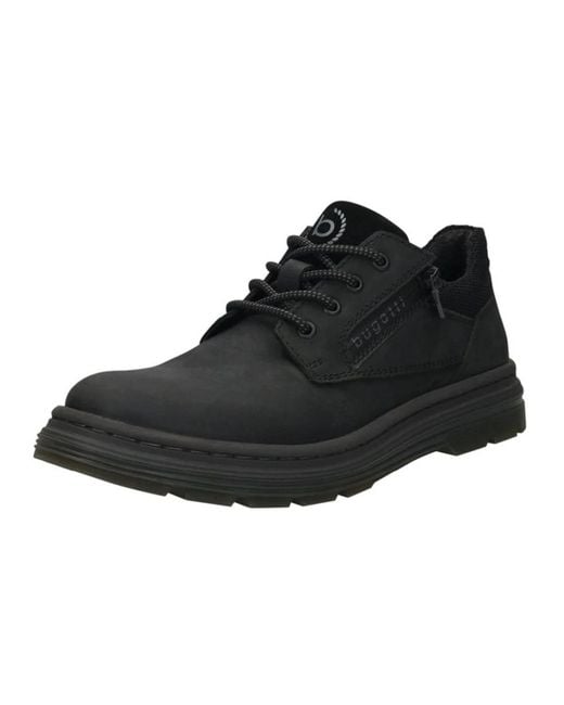 Bugatti Black Laced Shoes for men