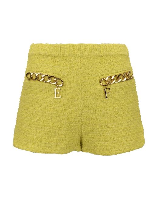 Short Shorts Elisabetta Franchi de color Yellow