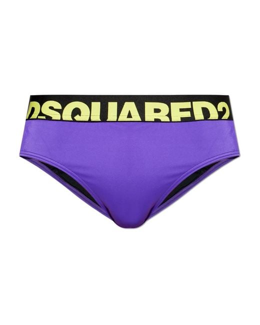 DSquared² Purple Beachwear for men