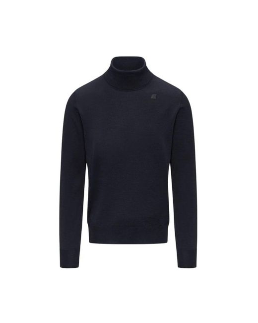 Turtlenecks K-Way de hombre de color Blue