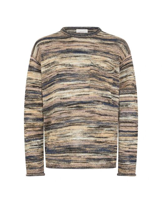 Roberto Collina Gray Round-Neck Knitwear for men