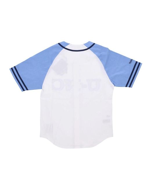Mitchell & Ness Fitness ,Wit ,Katoen Ncaa Oefendag Baseball Jersey Wit in het Blue voor heren