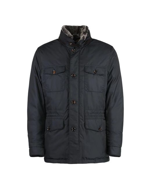 Moorer Daunenjacke mit mehreren taschen in Black für Herren