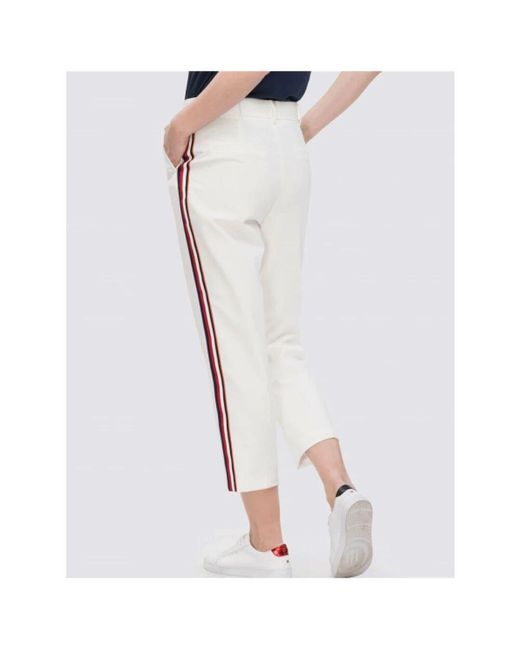 Tommy Hilfiger White Cropped Trousers