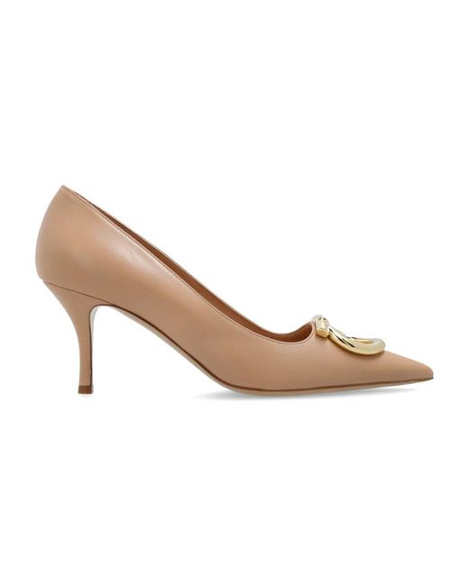 Ferragamo White Hohe Schuhe 'Lara'