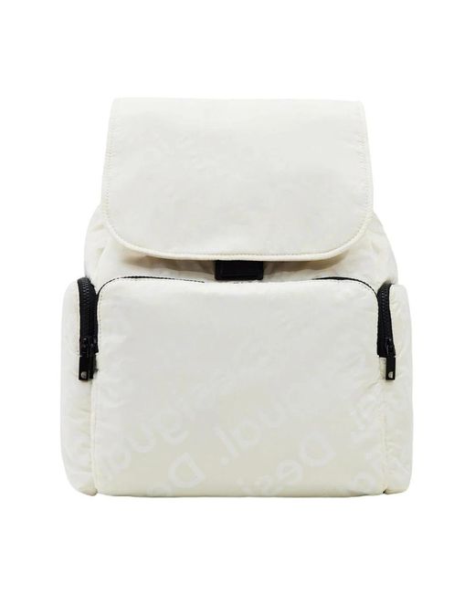 Desigual White Backpacks