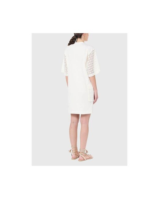 Ice Play White Short Dresses
