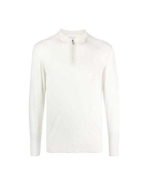 Eleventy White Polo Shirts for men
