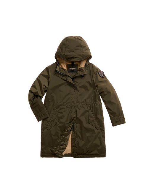 Blauer Jassen ,Groen ,Leer Payne Parka in het Green