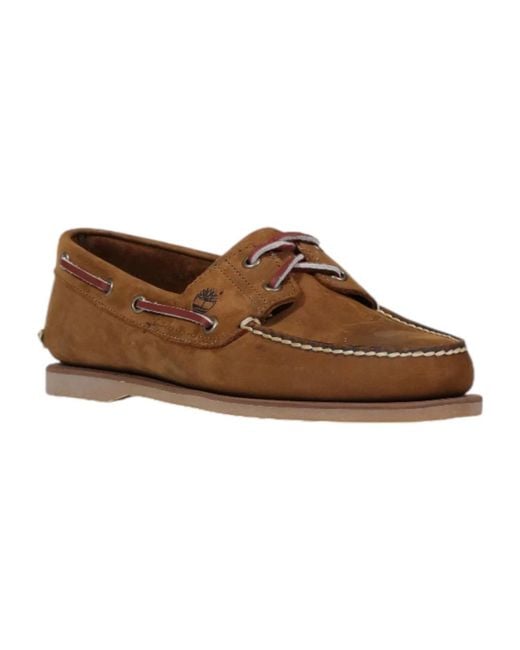 Timberland Brown Boat Shoes for men