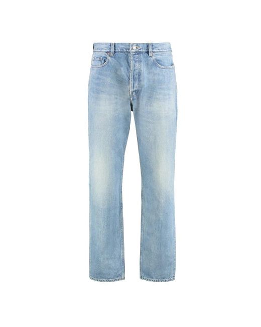 Saint Laurent Blue Straight Fit Jeans for men