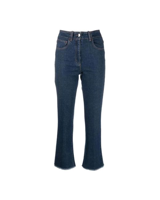 Peserico Blue Cropped Jeans