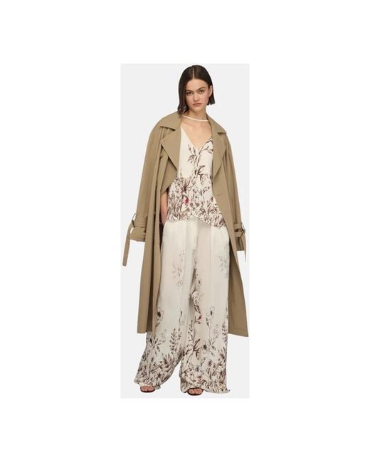 Semicouture Natural Wide Trousers