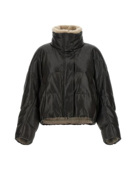Winter Jackets Brunello Cucinelli de color Black