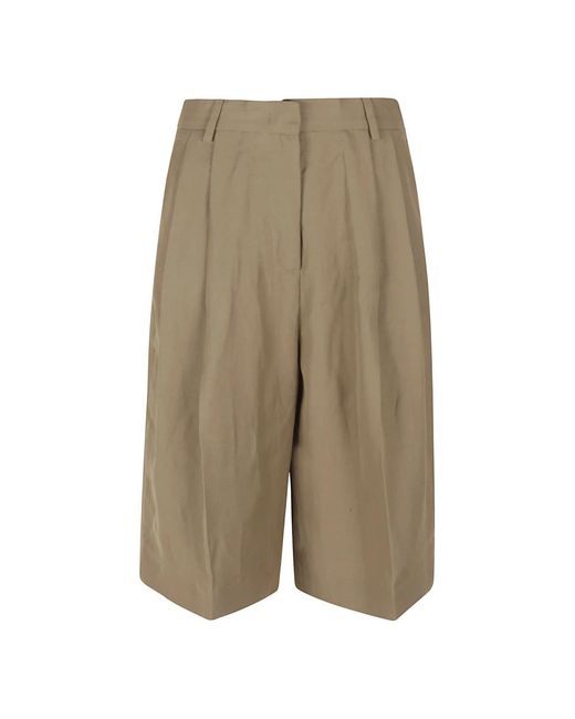 Fabiana Filippi Green Long Shorts