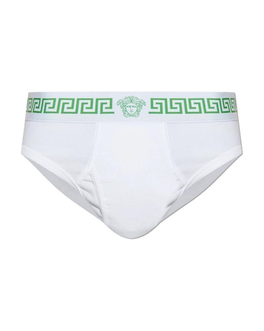 Versace Cotton Briefs in het White voor heren