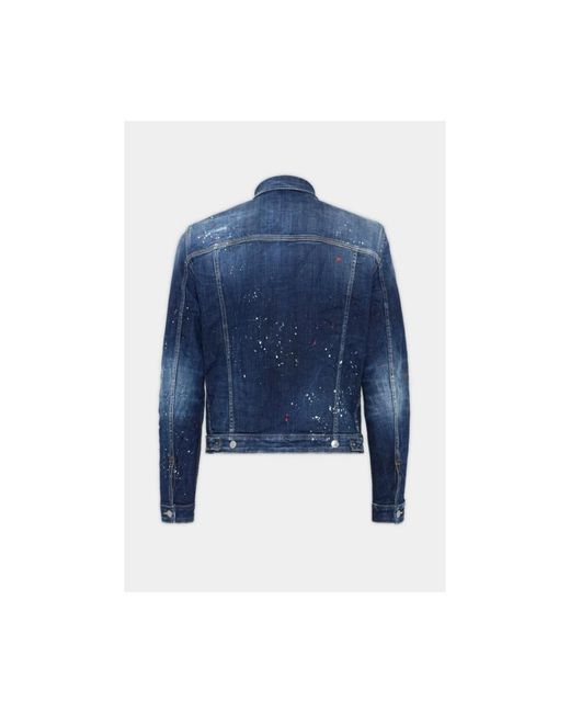 DSquared² Jassen ,Blauw ,Denim Dan Denim Jacket in het Blue voor heren