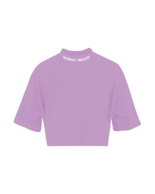 Camiseta & top con logo bordado Pharmacy Industry de color Purple
