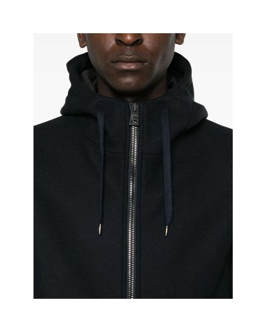 Herno Blauwe Capuchon Parka Jas in het Black voor heren
