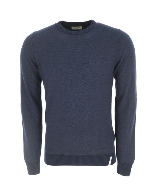 Brooksfield Blue Round-Neck Knitwear for men