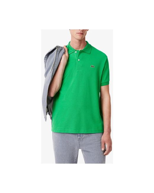 Lacoste Tops ,Groen ,Katoen Groene Polo Classic Fit Katoen in het Green voor heren