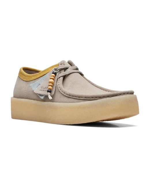 Clarks White Wallabee Cup Sandals for men