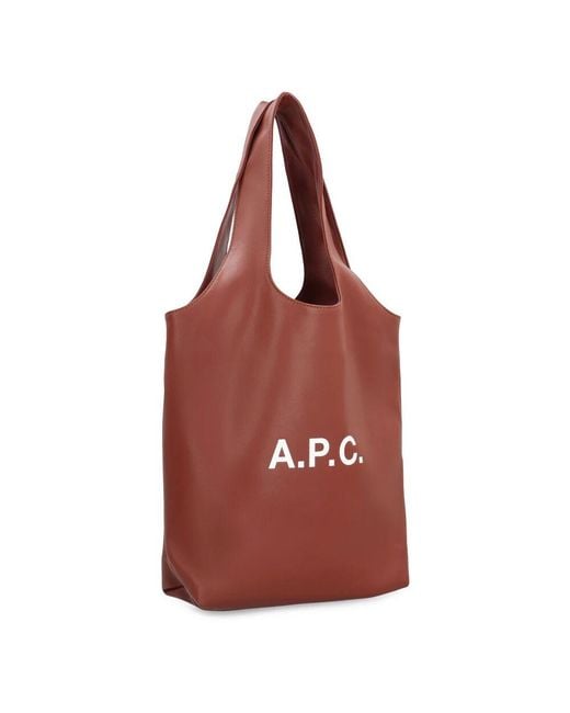 A.P.C. Red Tote Bags