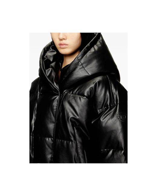 DIESEL Black Winter Jackets