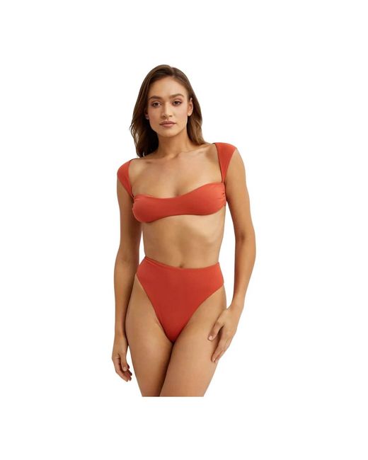 LaRevêche Badmode ,Rood ,Amber Bikini Top in het Orange