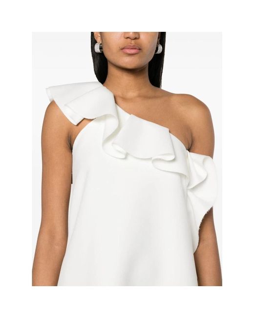 MSGM White Short Dresses