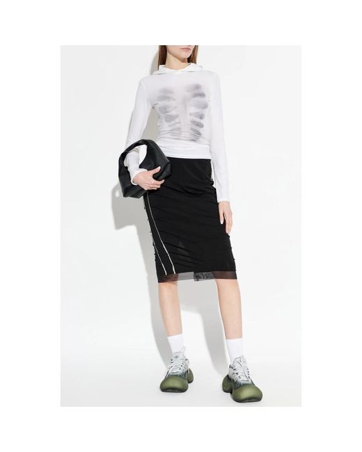 AVAVAV Skeleton Hooded Top in het White