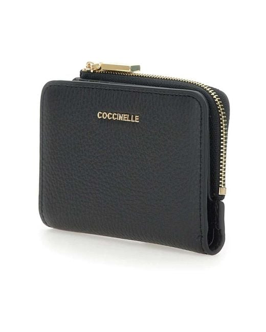 Coccinelle Black Metallic Soft Wallet