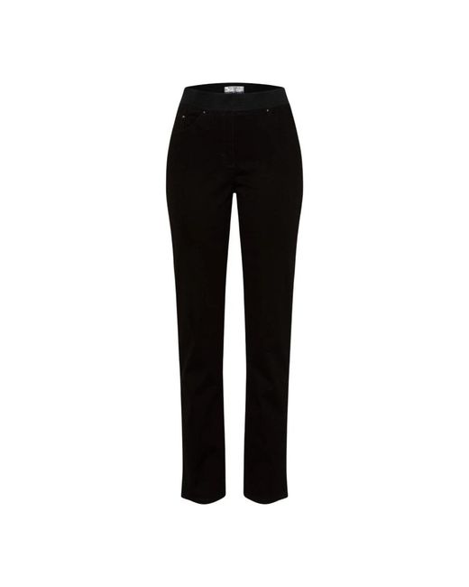 Brax Black Slim-Fit Trousers