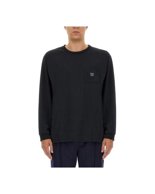 Needles S Crew Neck Tee in het Black voor heren