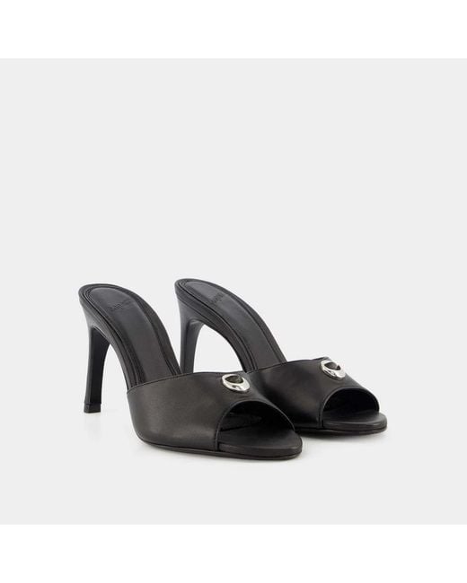 Coperni Black Logo Mules