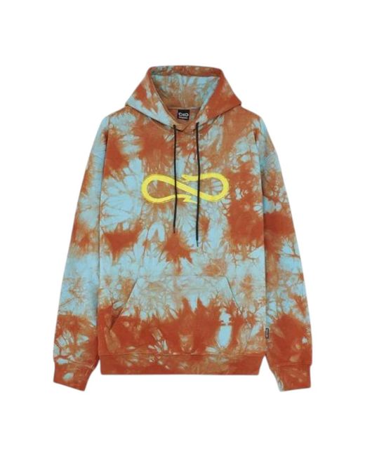 Propaganda Hoodies & Sweatvesten ,Veelkleurig ,Katoen Tie Dye Hoodie Met Capuchon in het Blue voor heren
