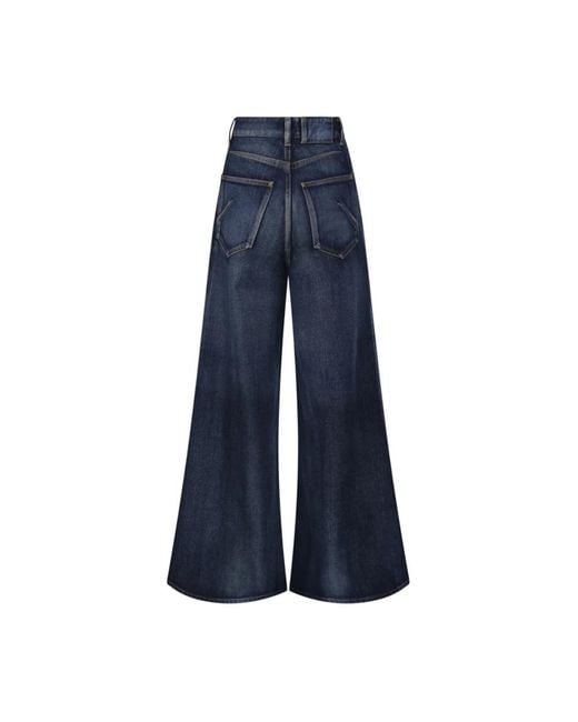 Alaïa Blue Wide Jeans