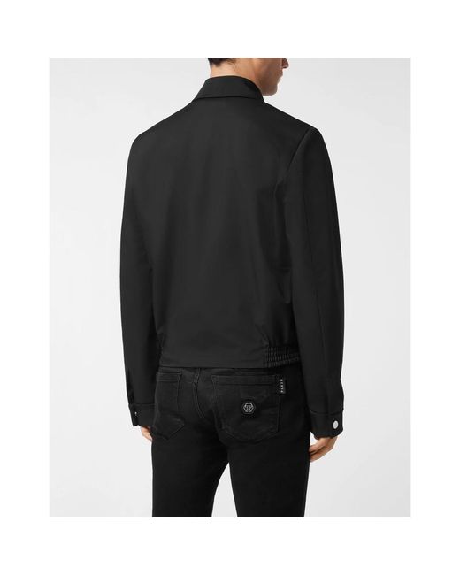 Philipp Plein Nylon Blouson in het Black voor heren