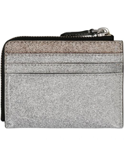 Marc Jacobs Accessoires ,Grijs ,Wallets & Cardholders in het Metallic