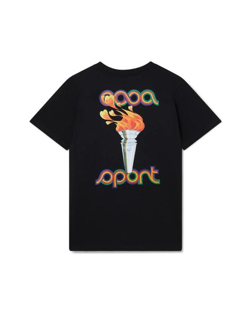 Casablanca La flamme du sport t-shirt in Black für Herren