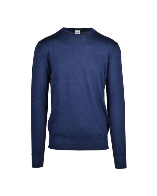 Aspesi Blue Round-Neck Knitwear for men