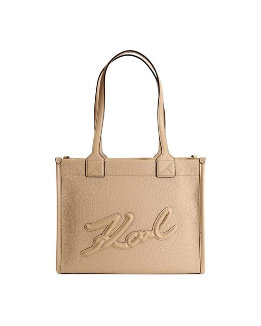 Tote Bags di Karl Lagerfeld in Natural